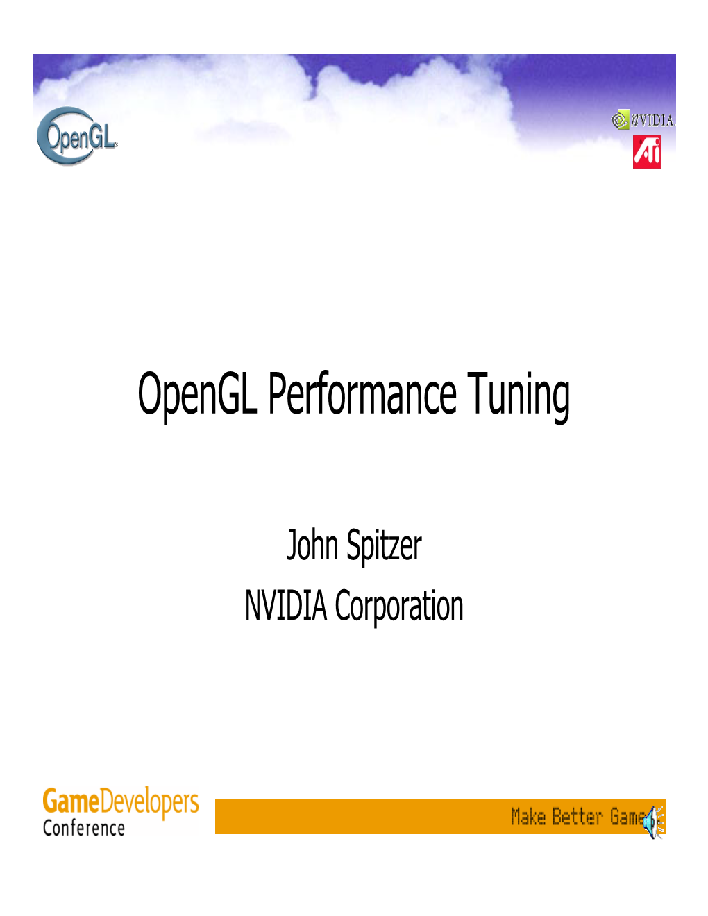 Opengl Performance Tuning