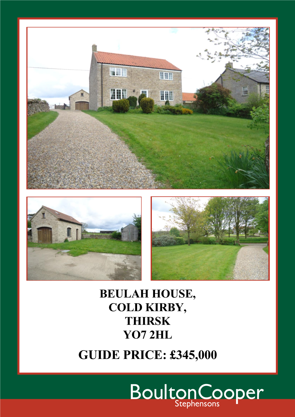 Beulah House, Cold Kirby, Thirsk Yo7 2Hl