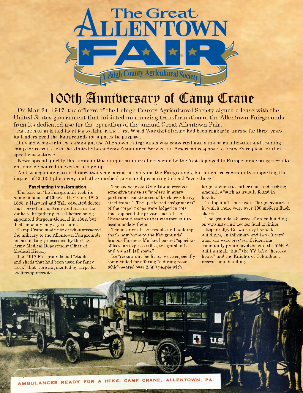 Details About Camp Crane at the Allentown Fairgrounds