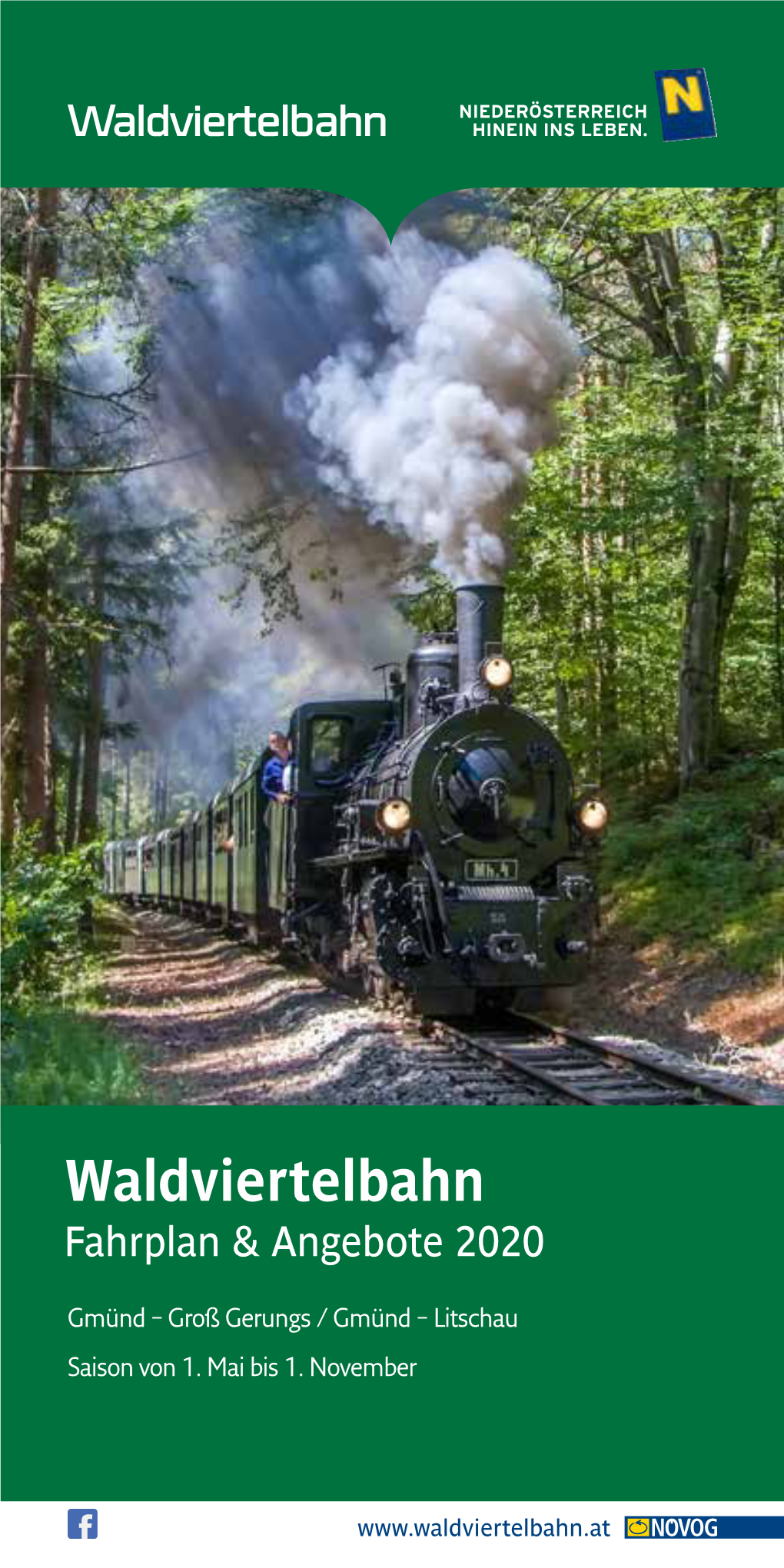 Waldviertelbahn Fahrplan & Angebote 2020