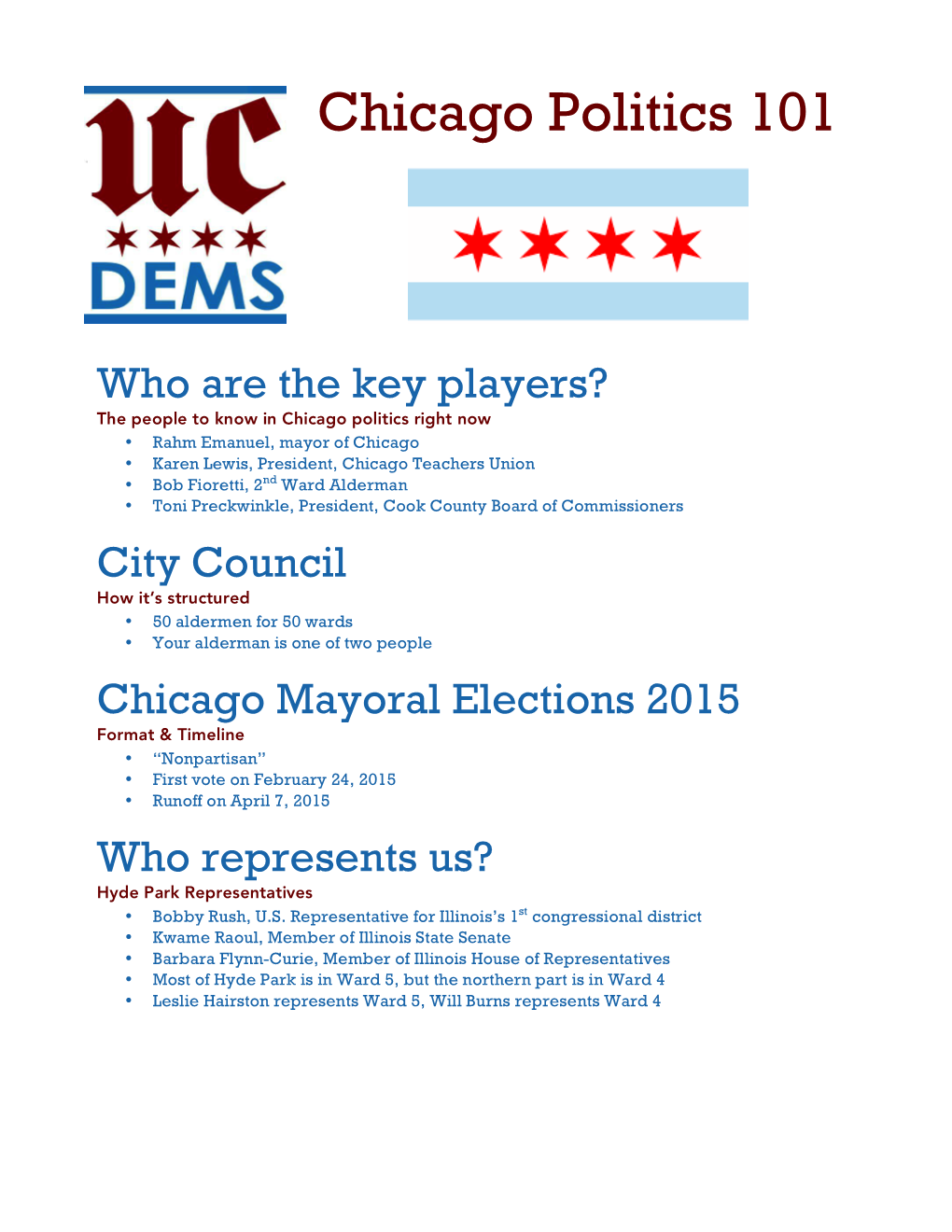 Chicago Politics 101