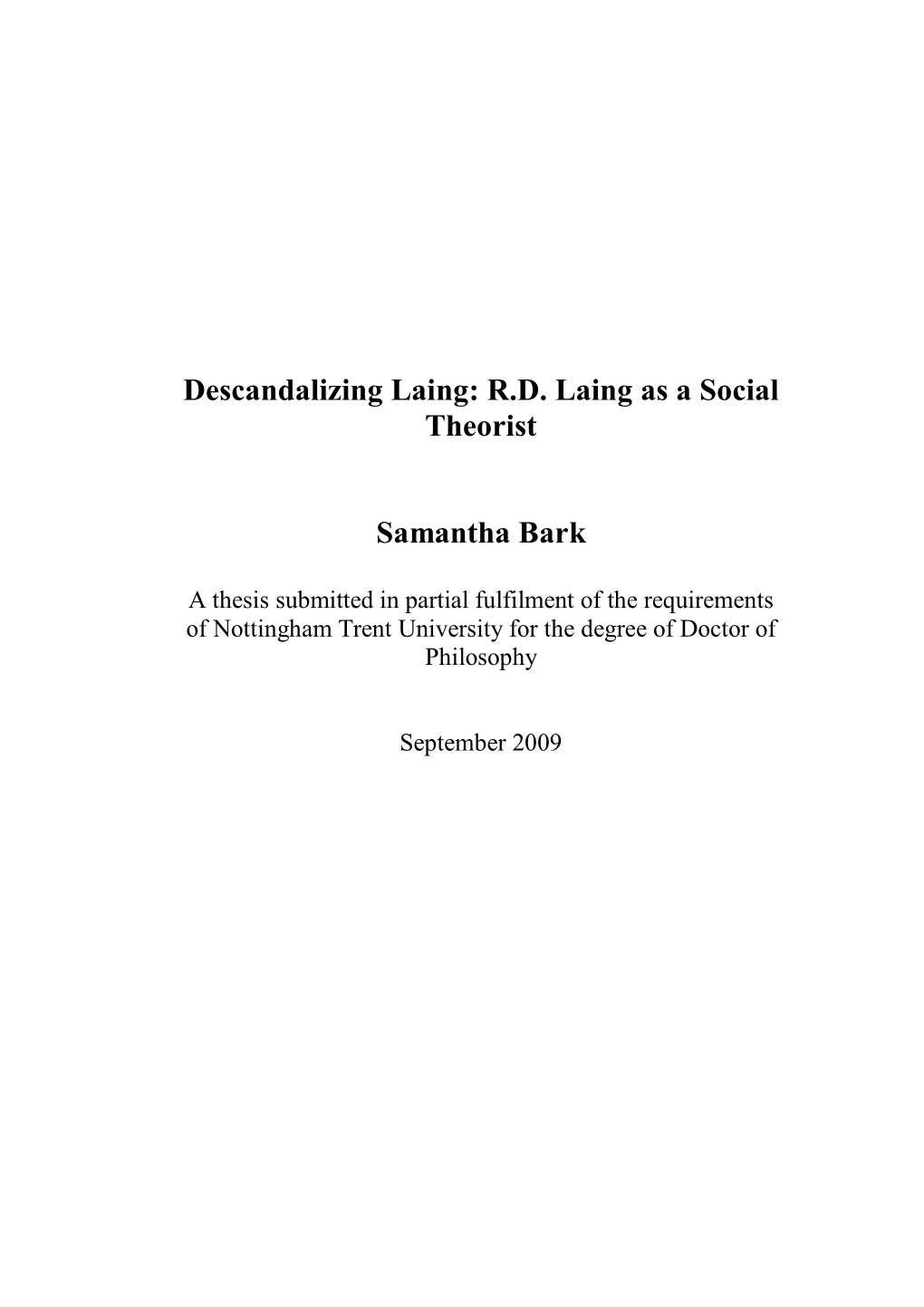 Revised Phd Thesis RD Laing