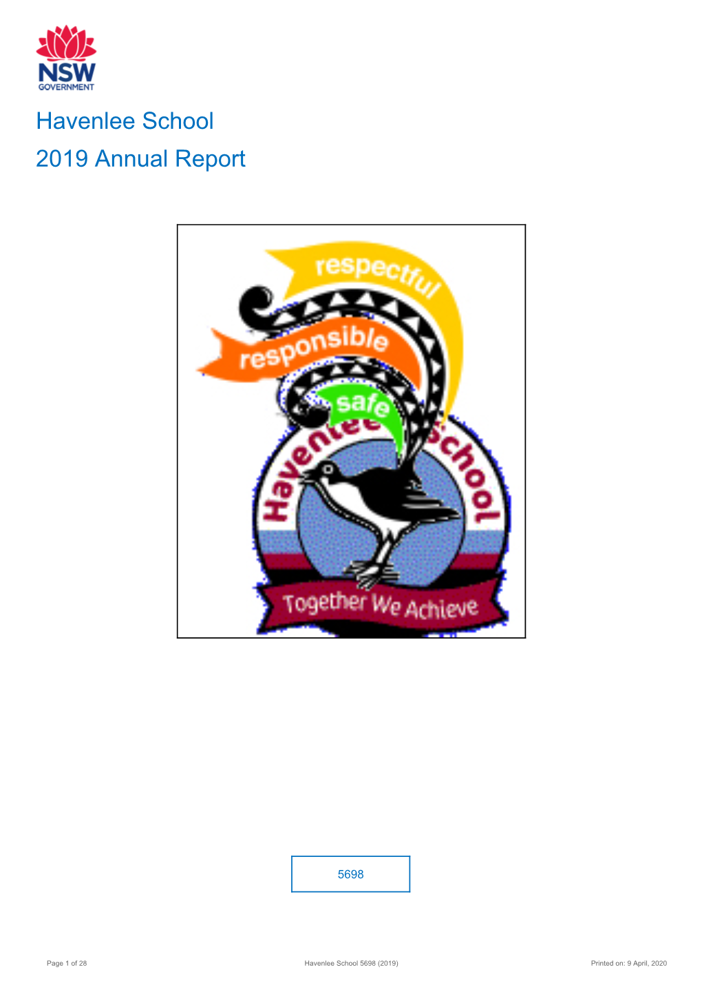 2019 Havenlee School Annual Report