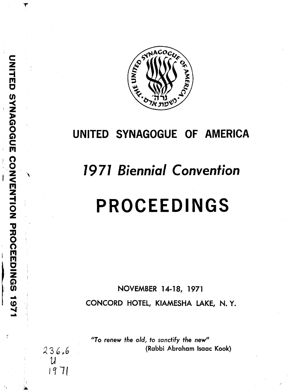 PROCEEDINGS ס־ סכ Oo M M ס Z O (0 NOVEMBER 14-18, 1971