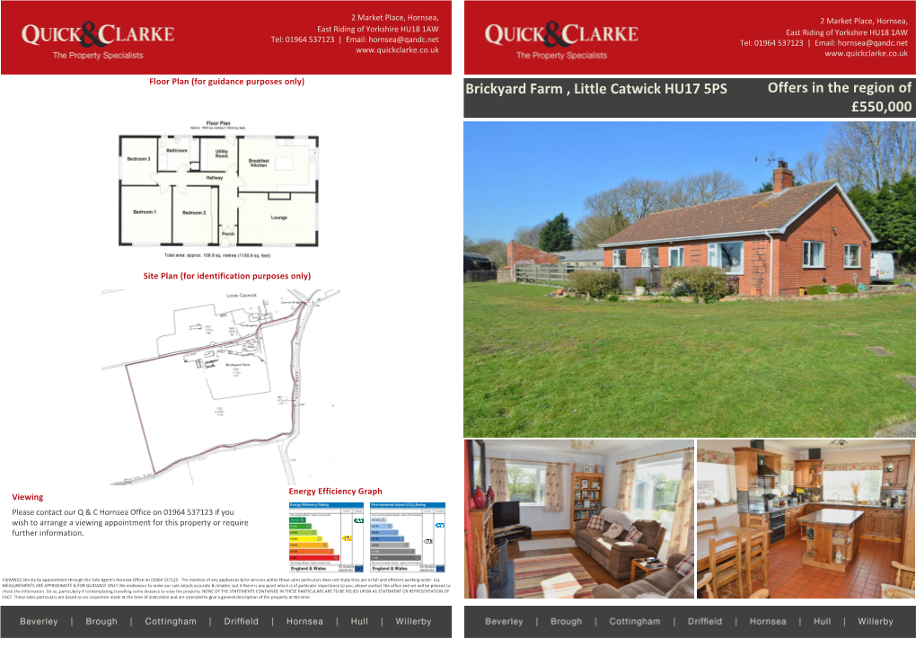 Brickyard Farm , Little Catwick HU17 5PS Offers in the Region of £550,000