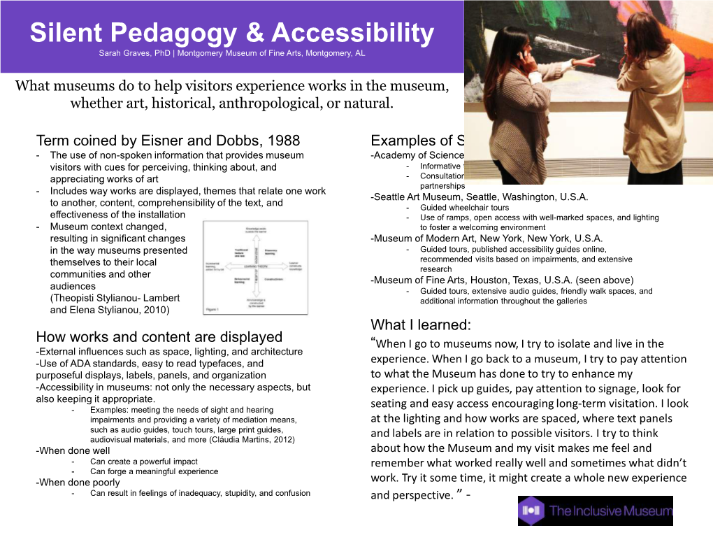 Silent Pedagogy & Accessibility