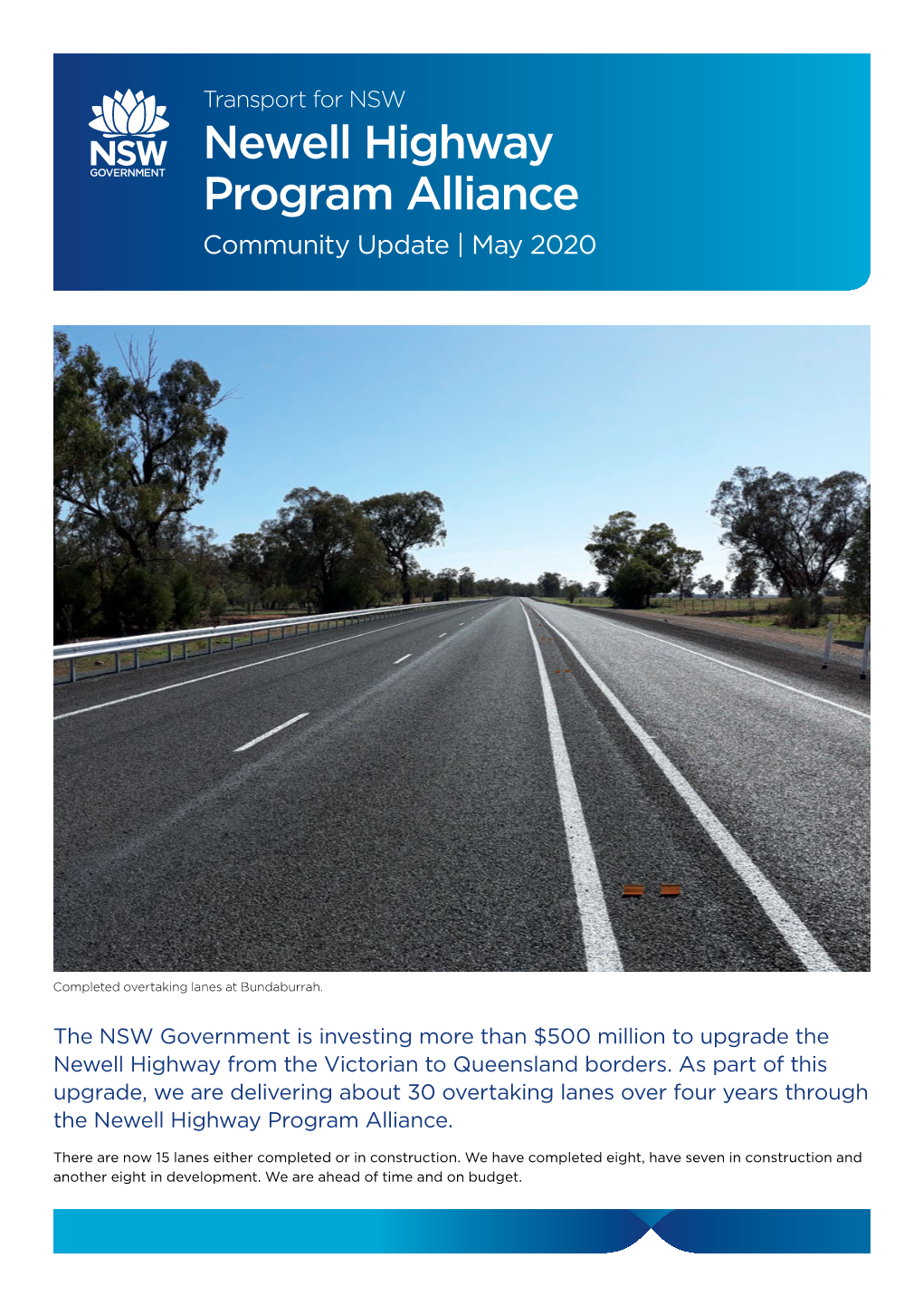 Newell Highway Program Alliance Community Update May 2020