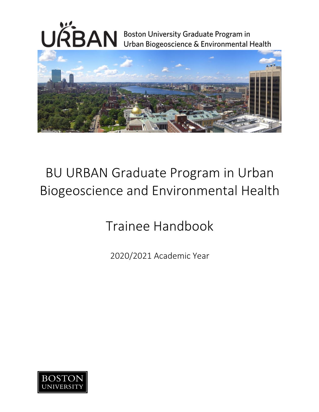 BU URBAN Graduate Program in Urban Biogeoscience and Environmental Health