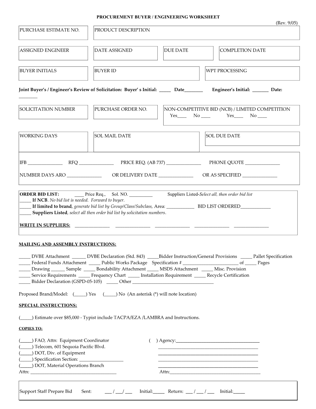 Pin Buyers Worksheet