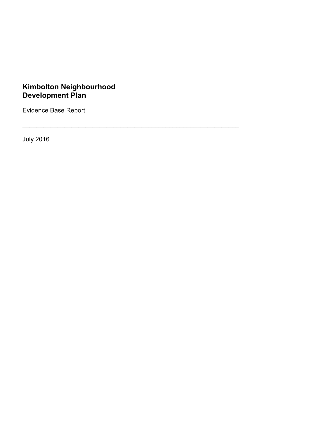 Leysters and Middleton on the Hill Neighbourhood Development Plan