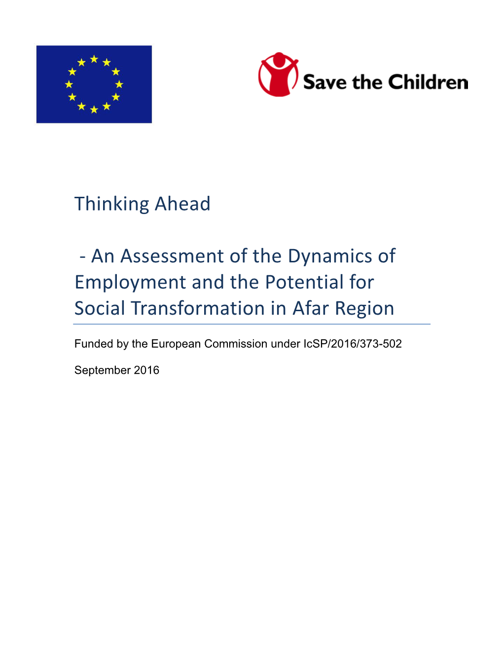 An Assessment of the Dynamics of Employment and the Potential for Social Transformation in Afar Region