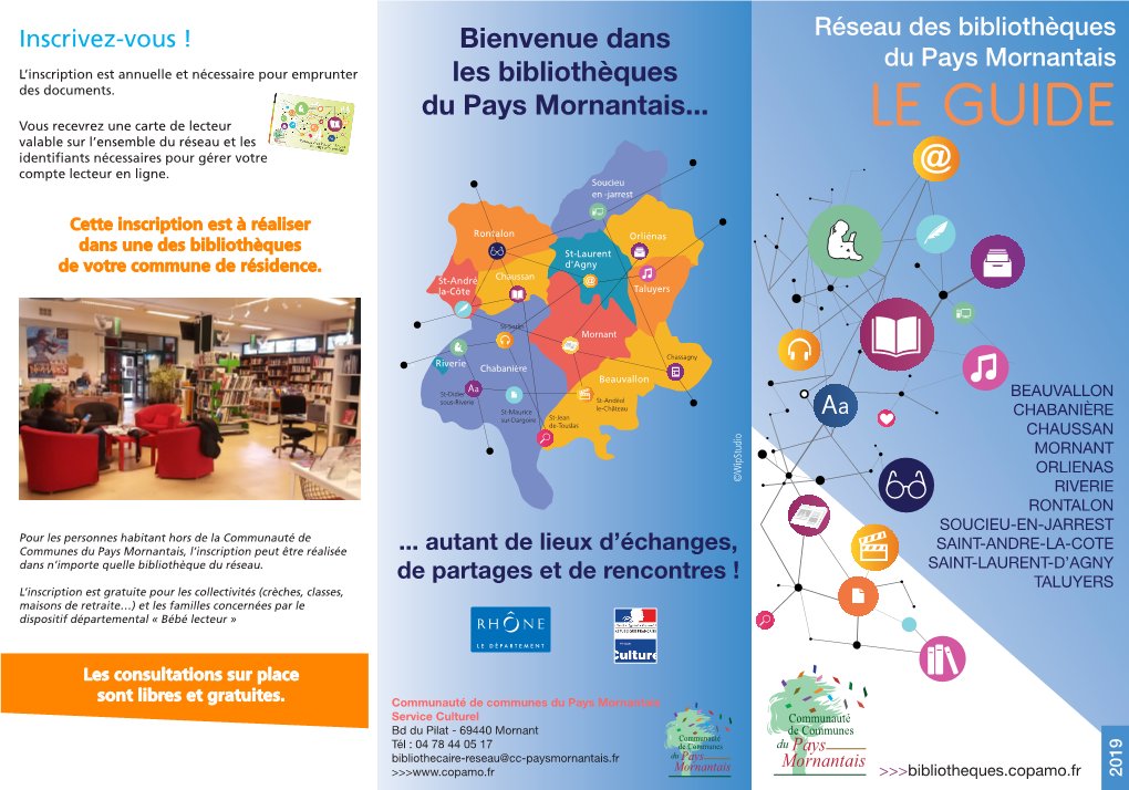 LE GUIDE Valable Sur L’Ensemble Du Réseau Et Les Identifiants Nécessaires Pour Gérer Votre @ Compte Lecteur En Ligne