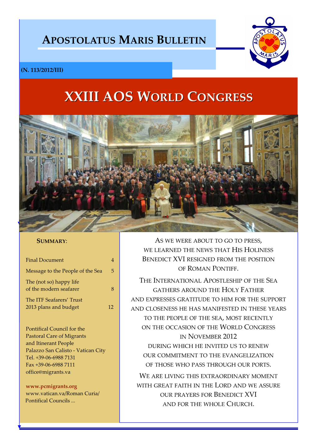 Xxiii Aos World Congress