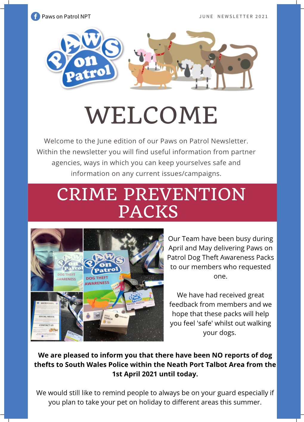 June Paws on Patrol Newsletter DRAFT