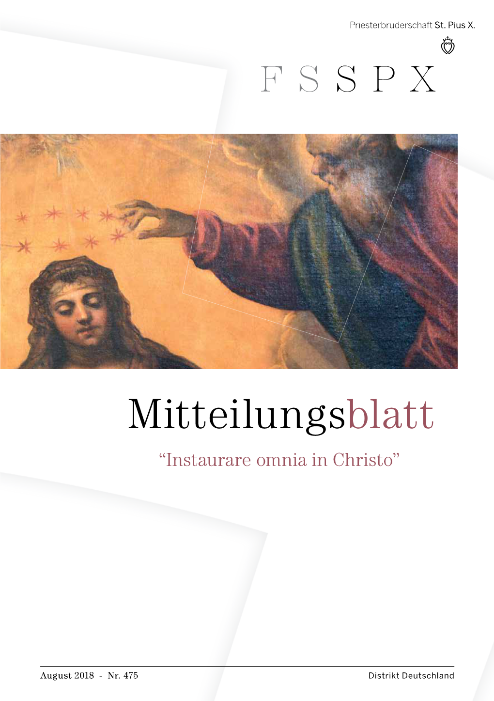 Mitteilungsblatt “Instaurare Omnia in Christo”