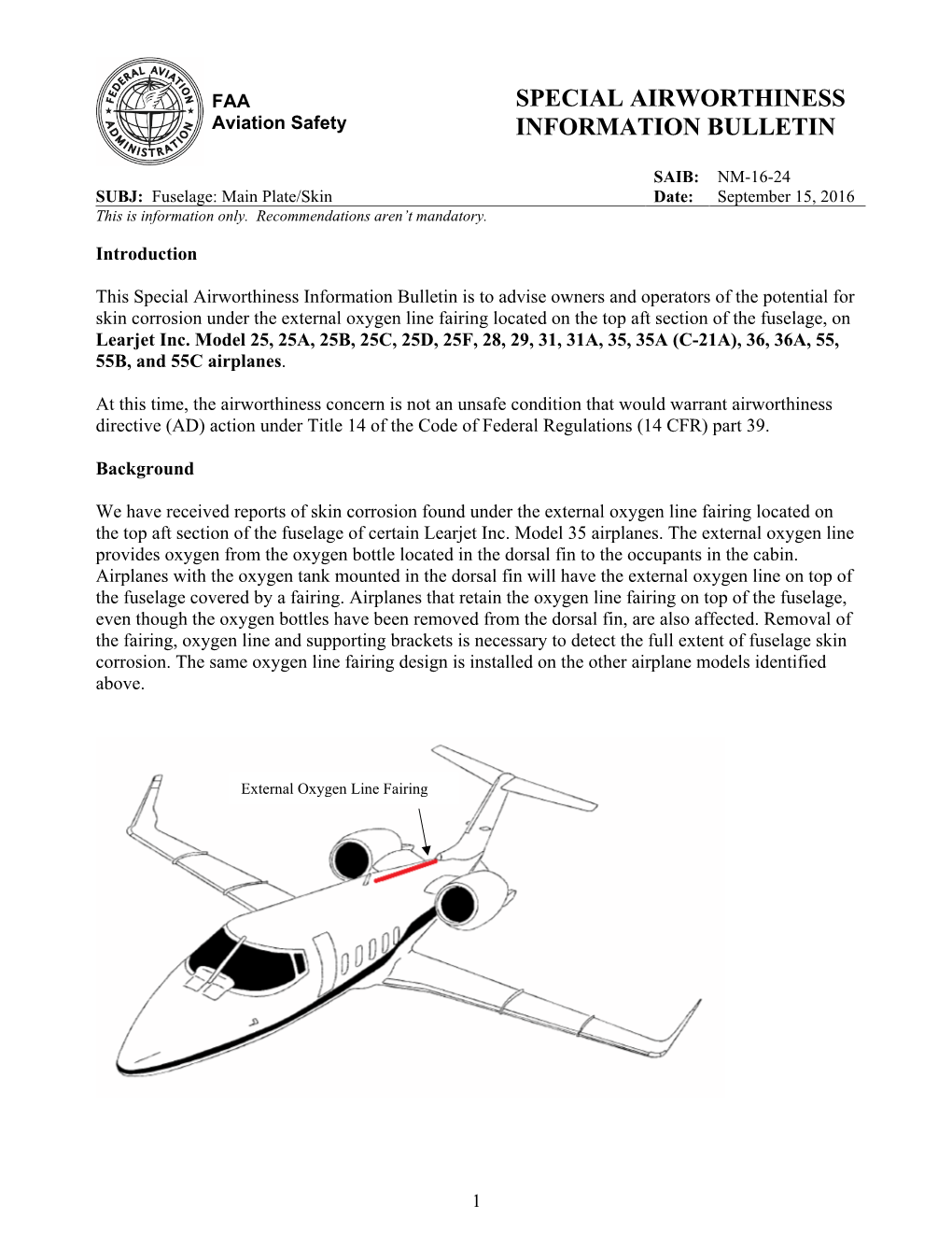 Special Airworthiness Information Bulletin