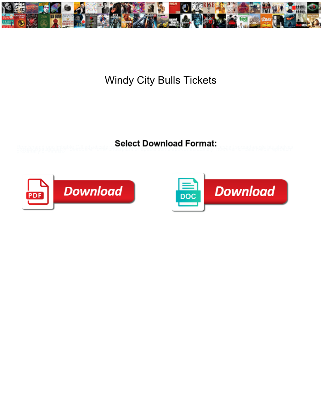 Windy City Bulls Tickets