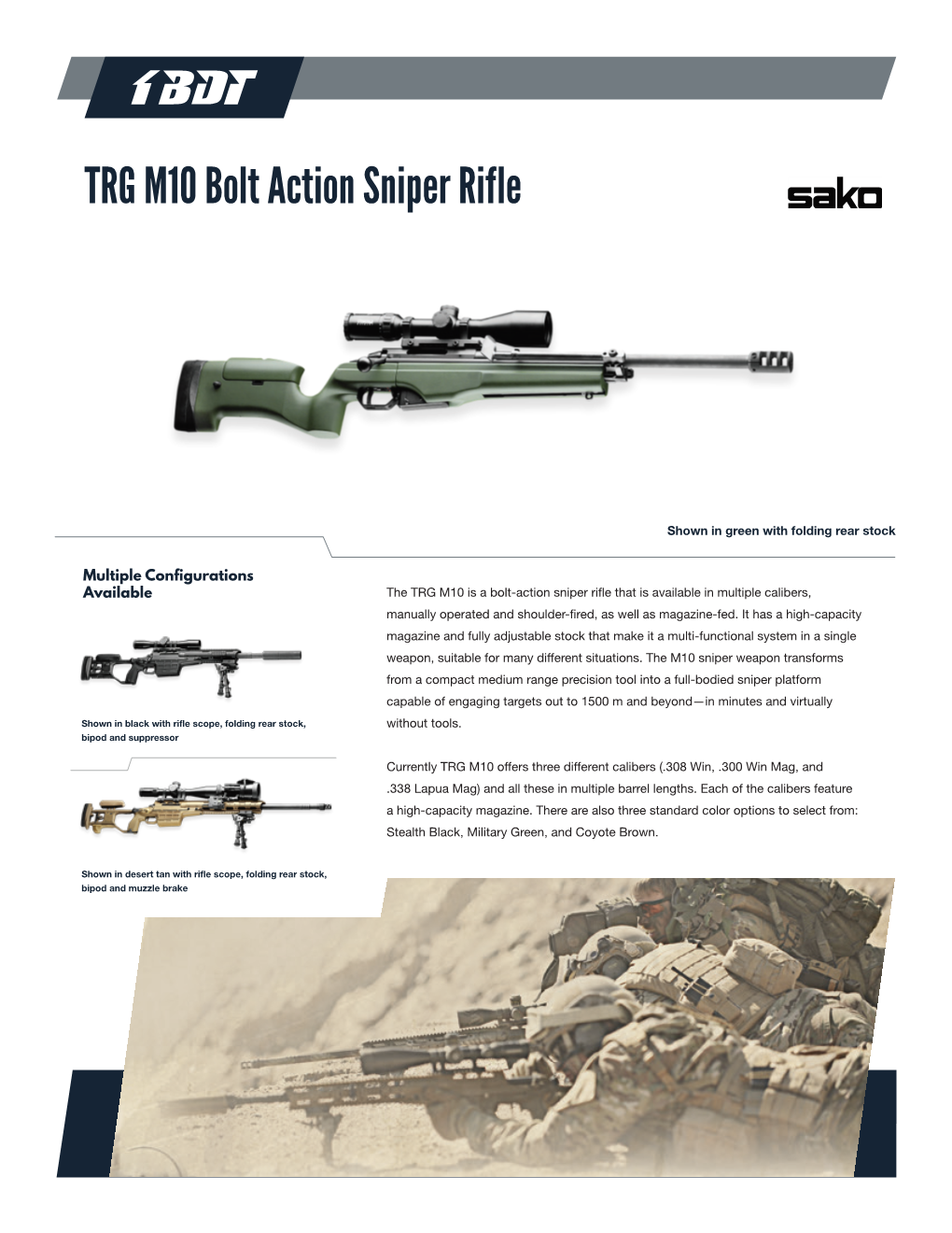 TRG M10 Bolt Action Sniper Rifle