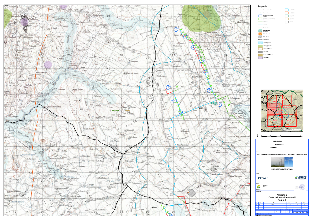 Legenda Allegato 3 Carta Dei Vincoli Nazionali Foglio 3