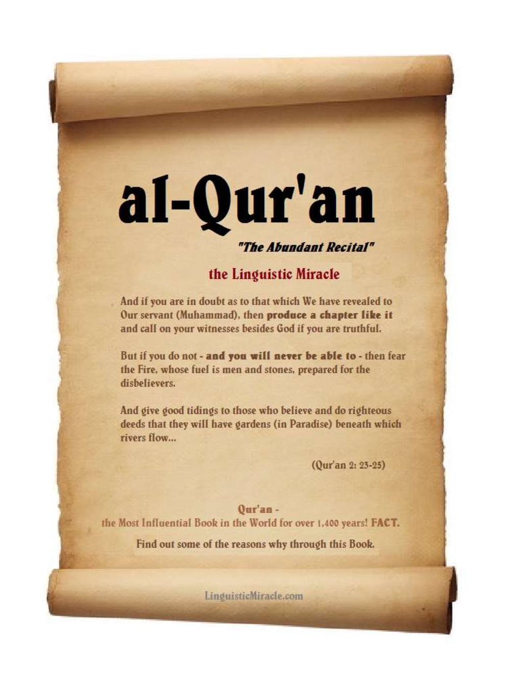 Al-Qur'an the Linguistic Miracle