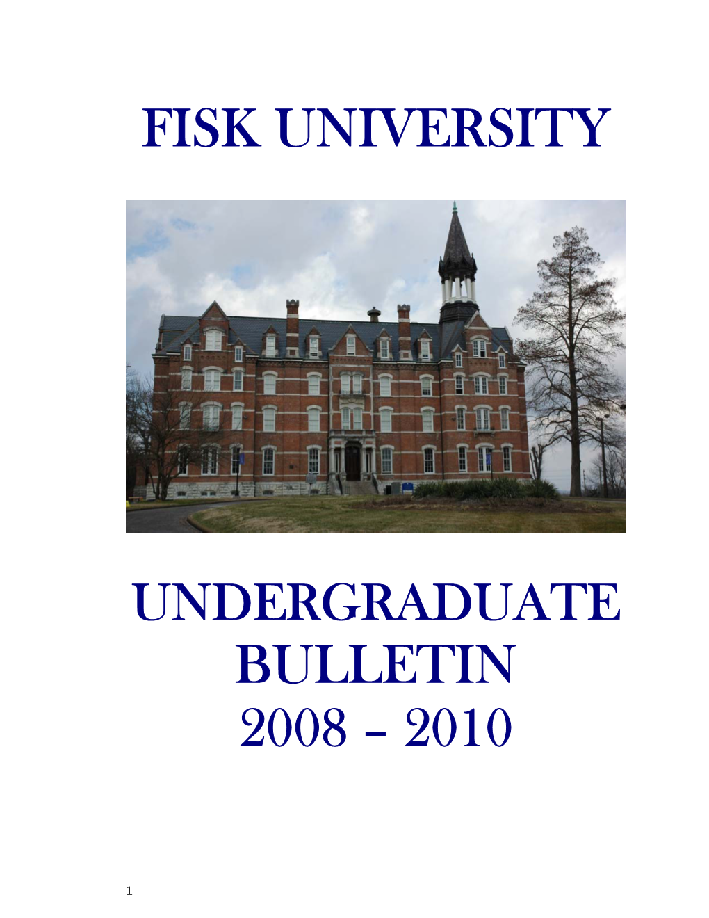 2008-2010 University Bulletin