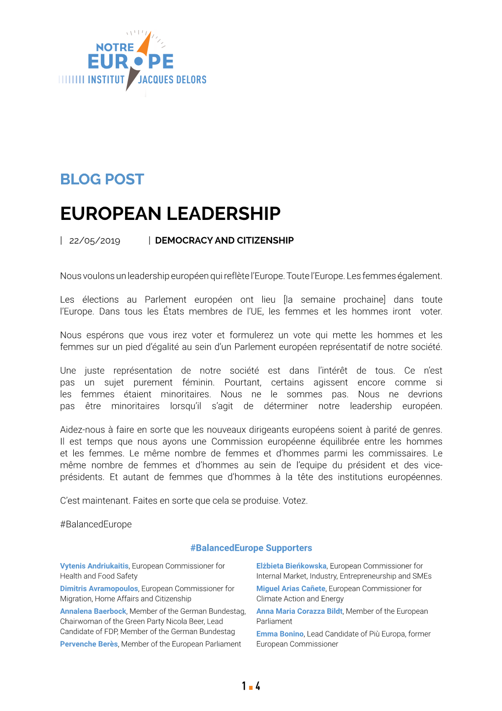 European Leadership