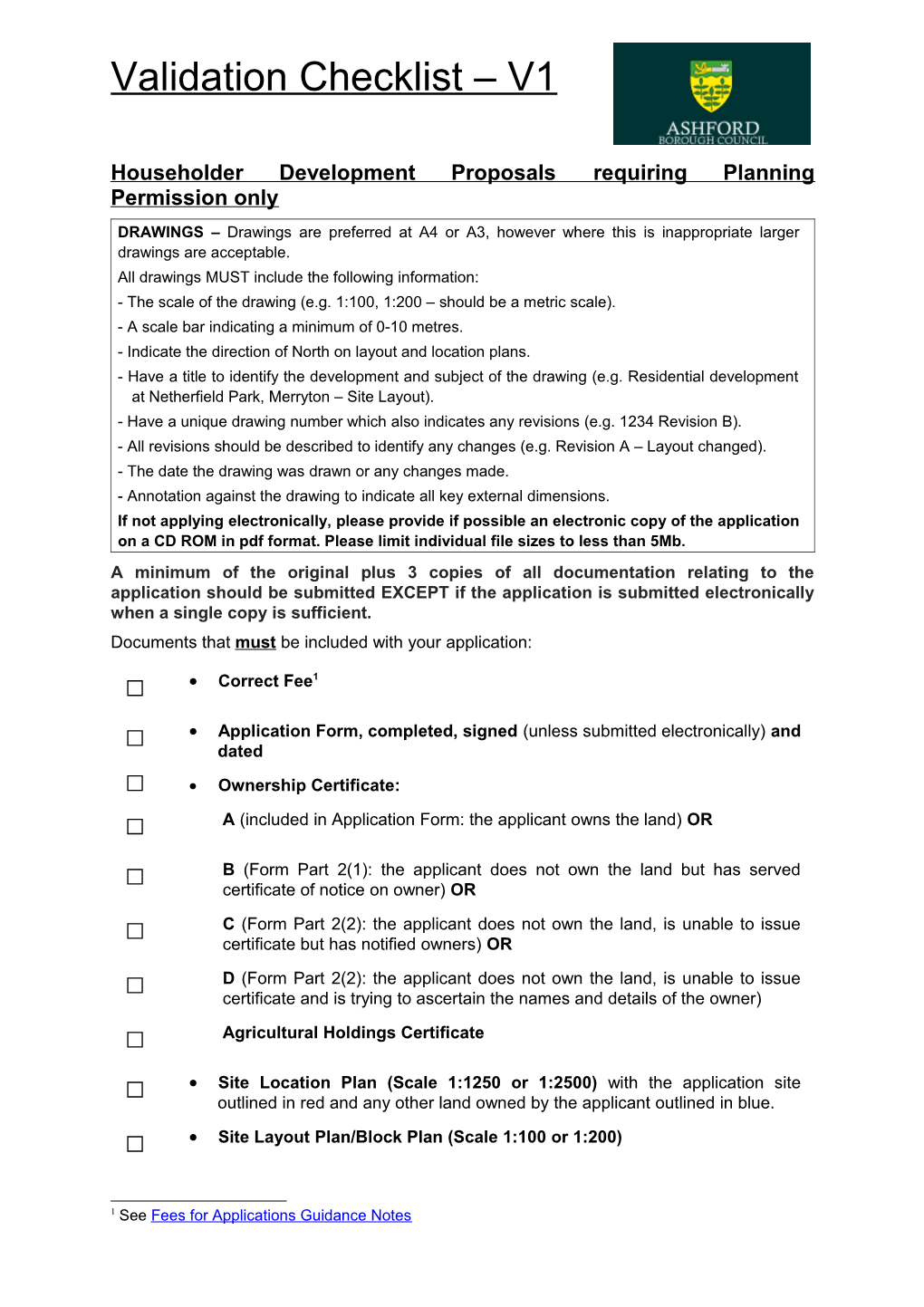 Householder Development Proposals Requiring Planning Permission Only