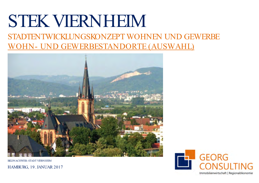 Stek Viernheim Stadtentwicklungskonzept Wohnen Und Gewerbe Wohn- Und Gewerbestandorte (Auswahl)