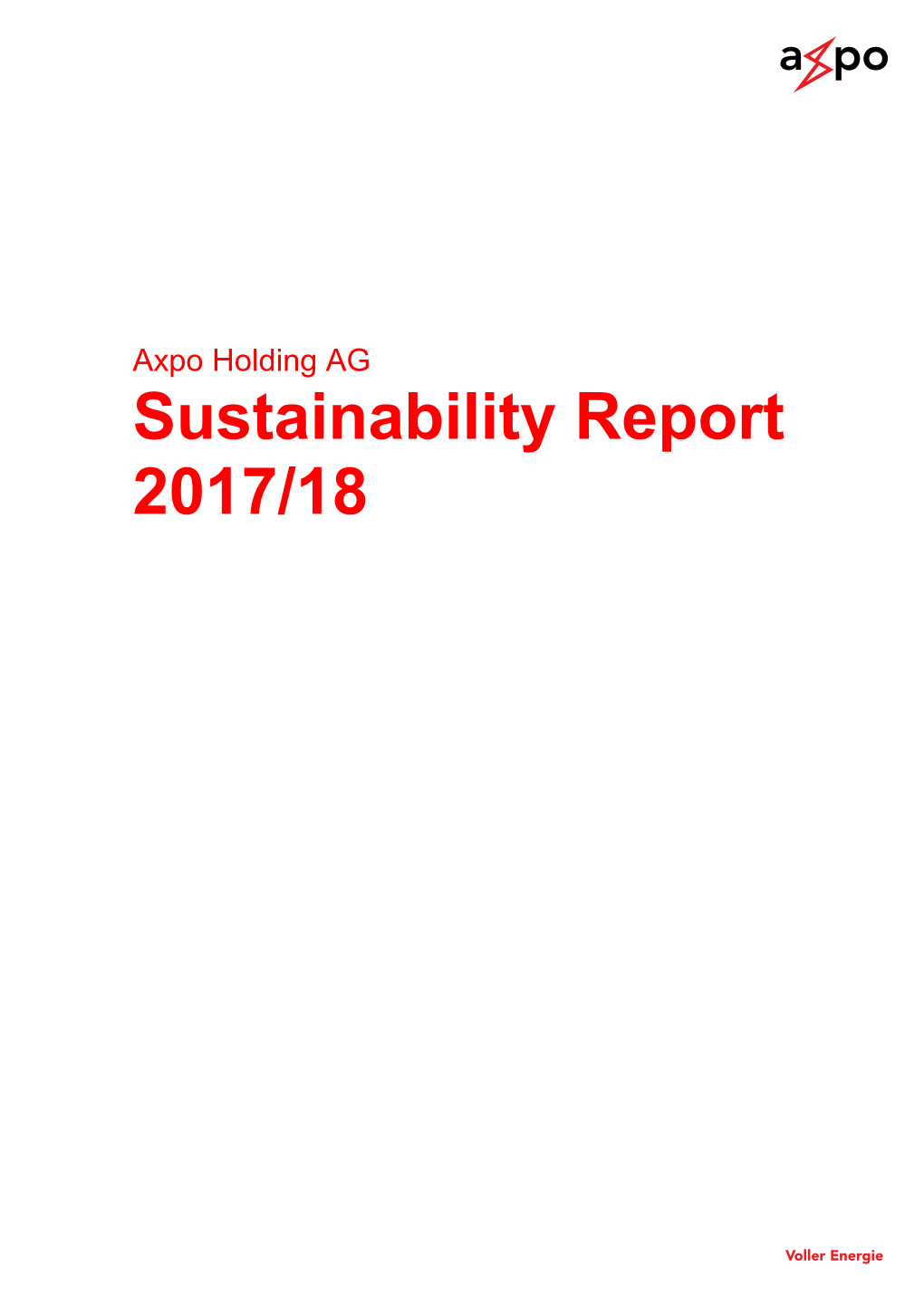 Sustainability Report 2017/18