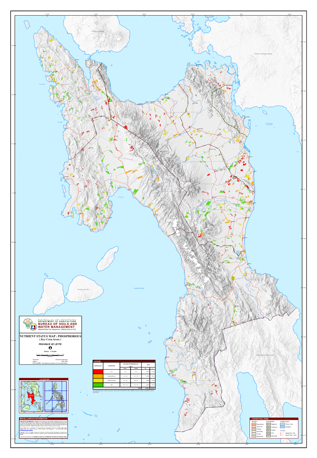 NUTRIENT STATUS MAP : PHOSPHOROUS Inopacan !