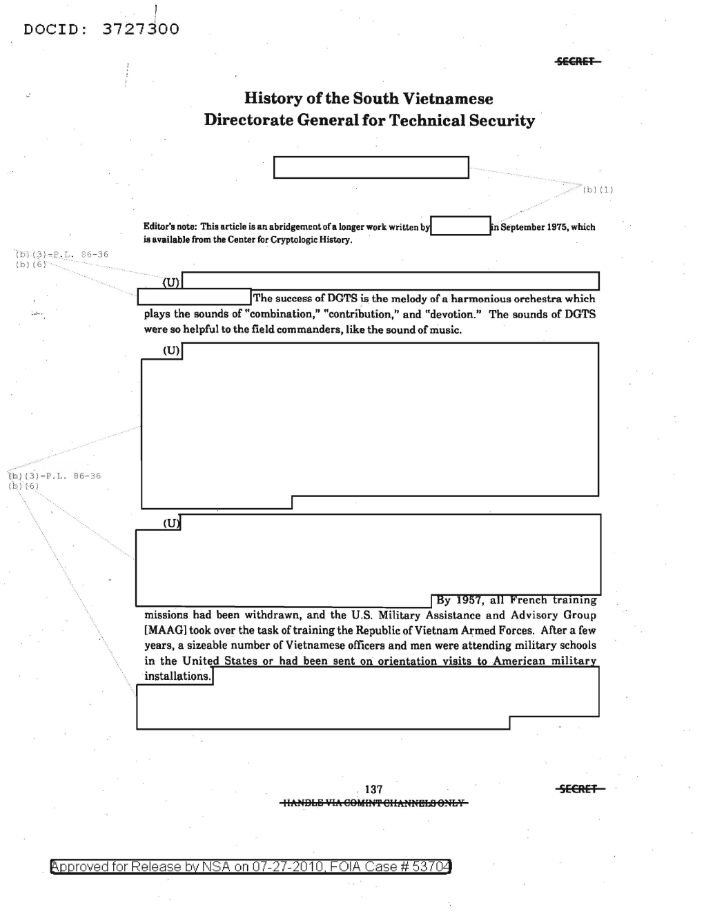 History of the South Vietnamese Directorate General for Technical Security