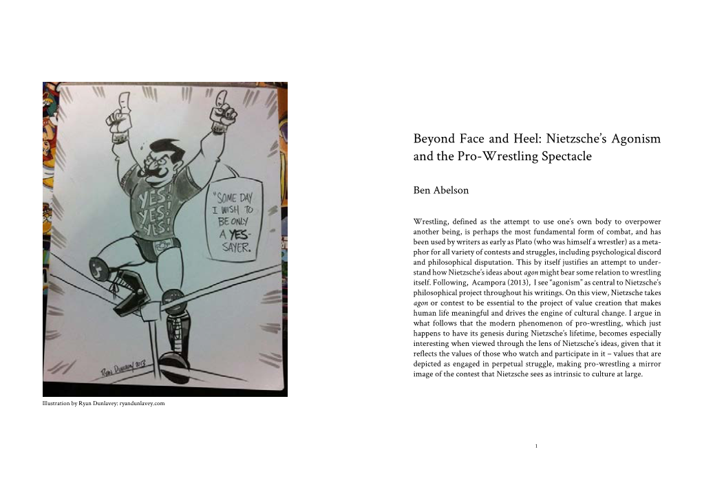 Nietzsche's Agonism and the Pro-Wrestling Spectacle