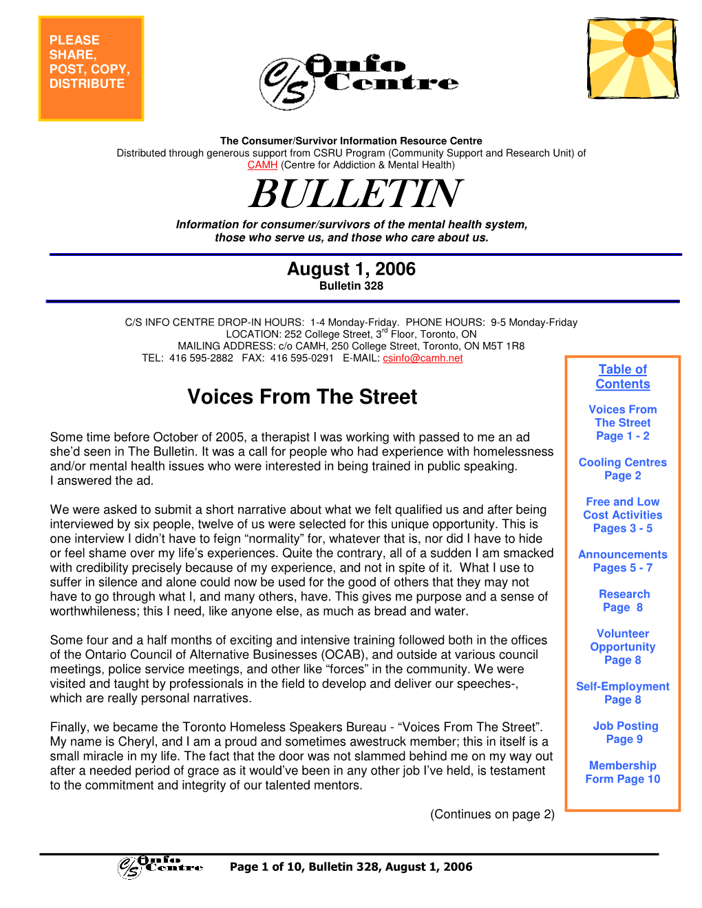 August 1, 2006 Bulletin 328