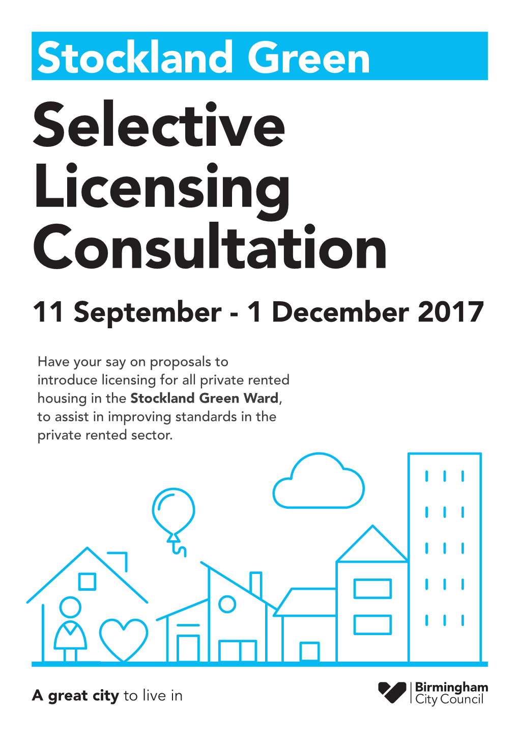 Stockland Green Selective Licensing Consultation 11 September - 1 December 2017