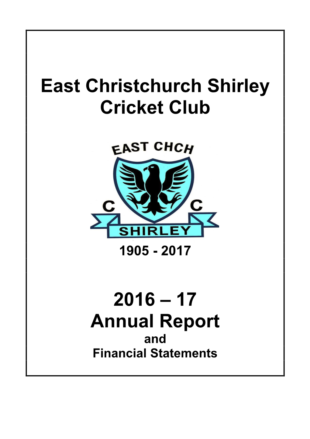 17 Annual Report and Financial Statements