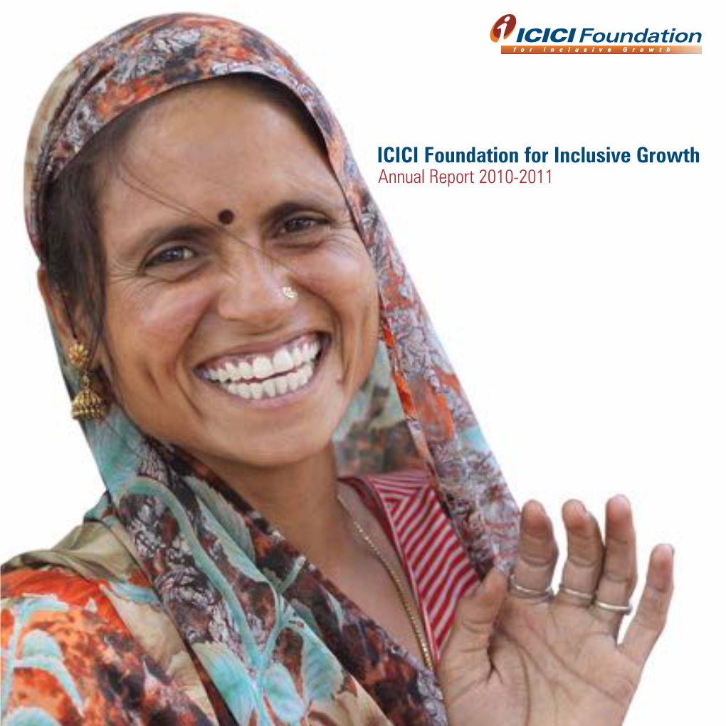 ICICI Foundation for Inclusive Growth Annual Report 2010-2011