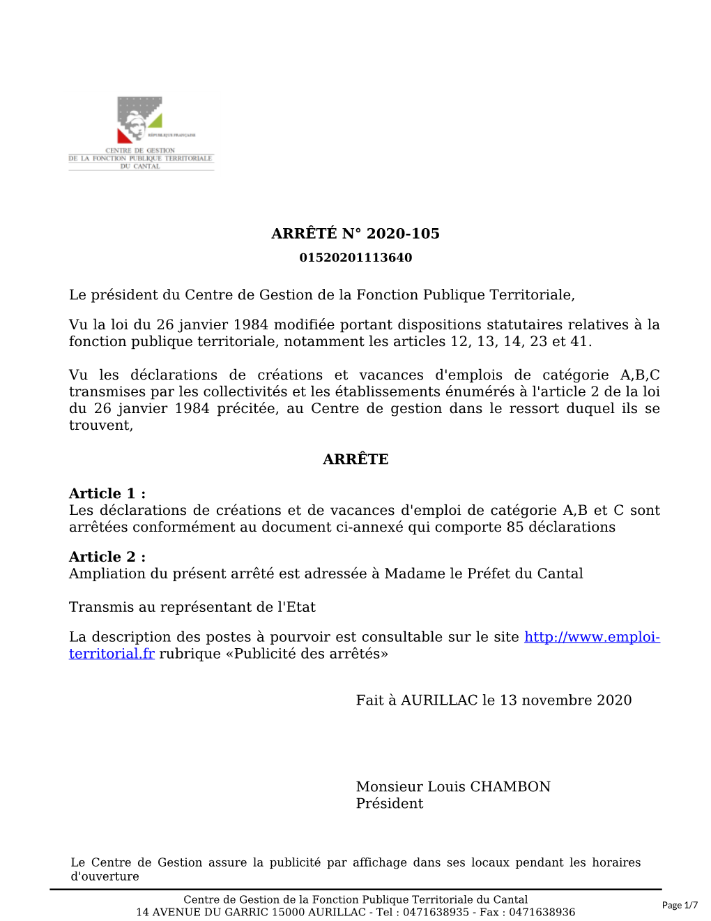 CDG FPT Du Cantal