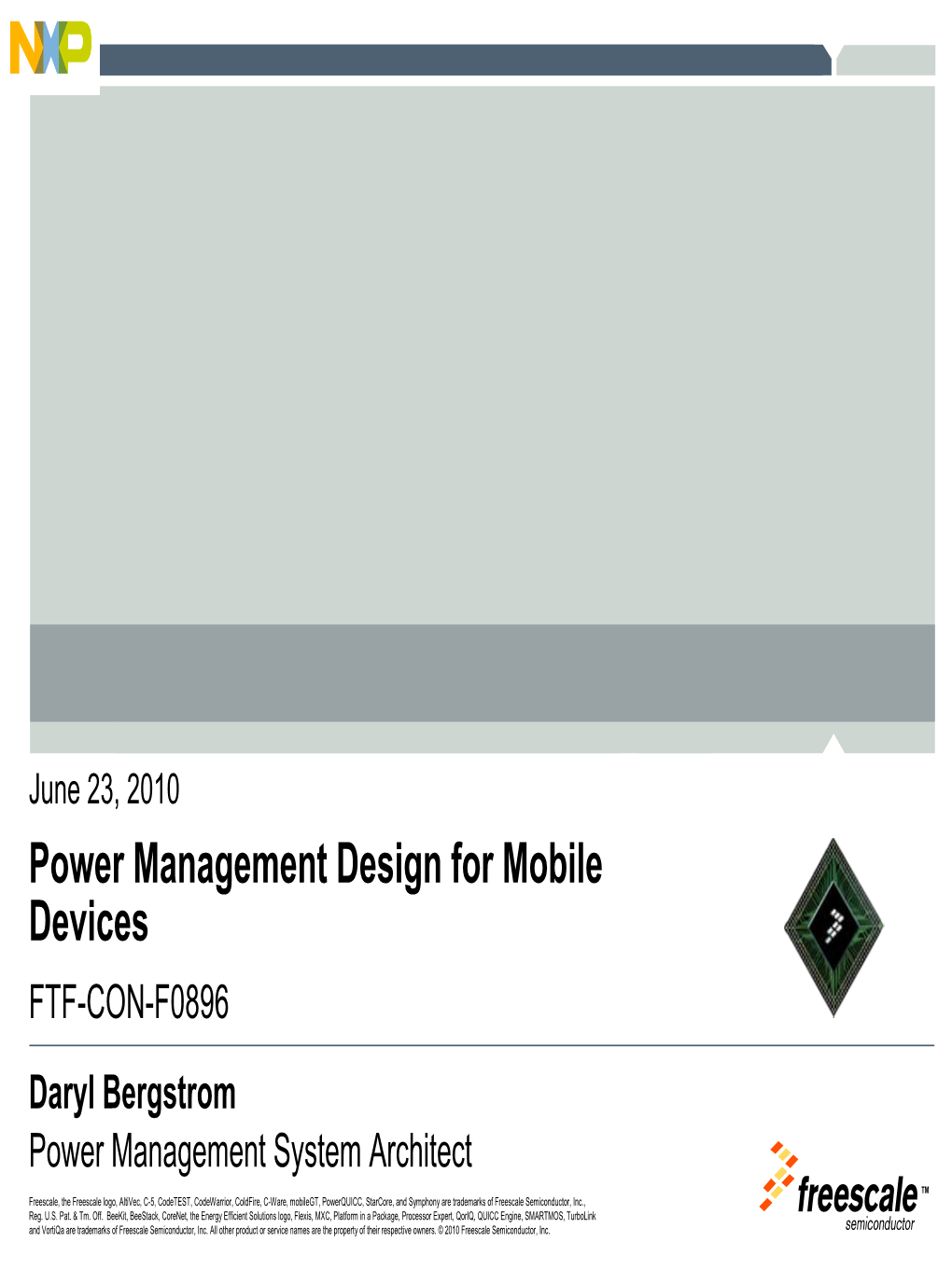 Power Management Design for Mobile Devices