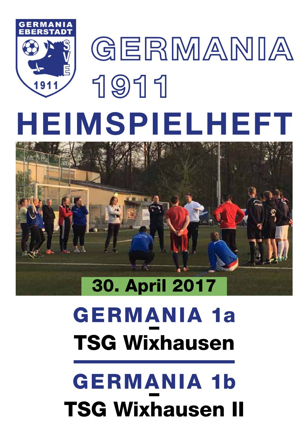 Germania 1911 Heimspielheft