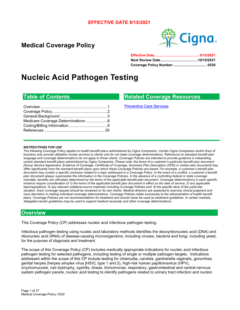 Nucleic Acid Pathogen Testing