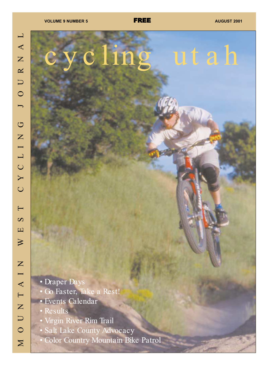 AUGUST 2001 Cycling Utah