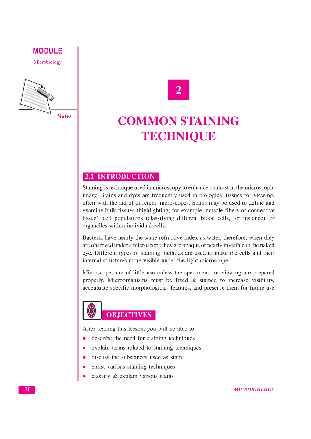 Lesson 2.Common Staining Techniques