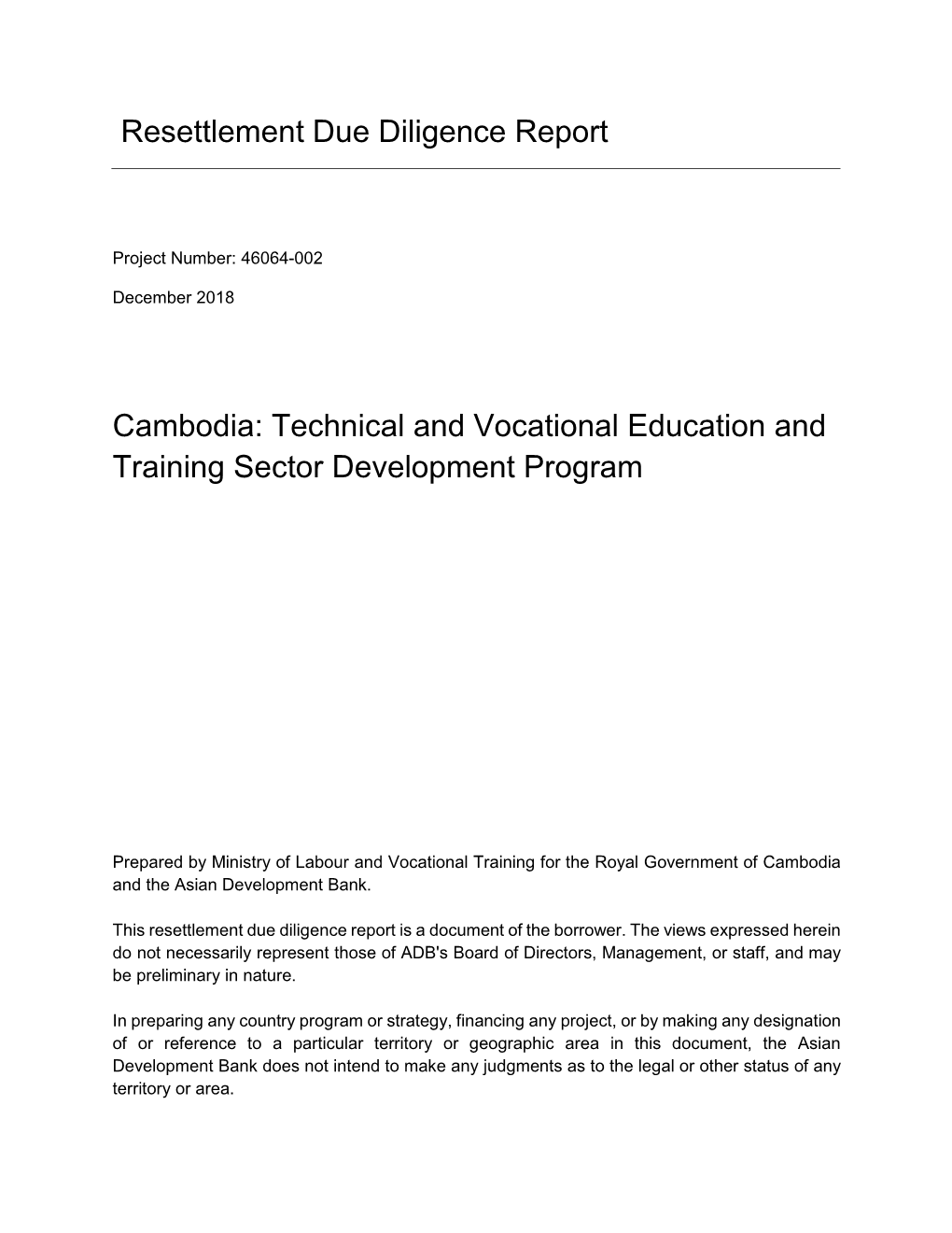 Technical and Vocational Education and Training Sector Development Program