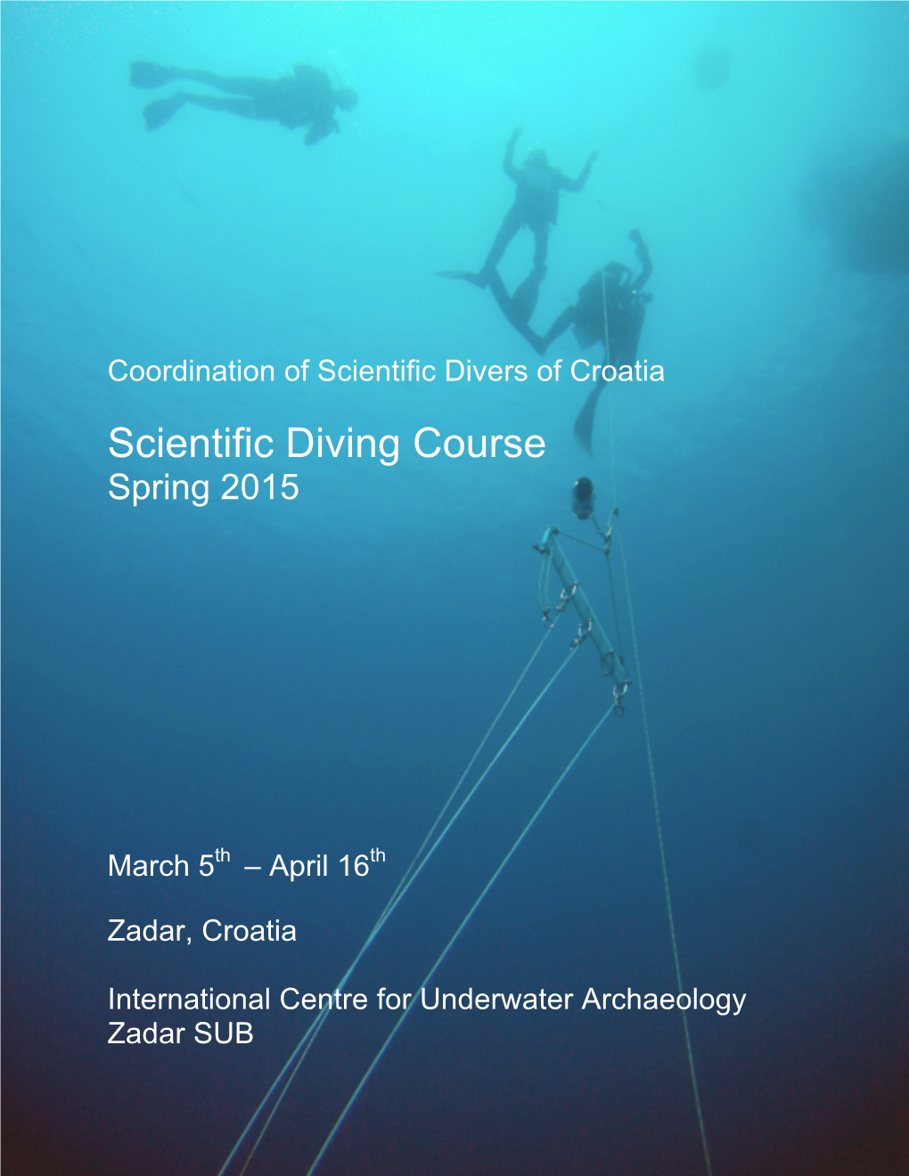 Scientific Diving Course Spring 2015