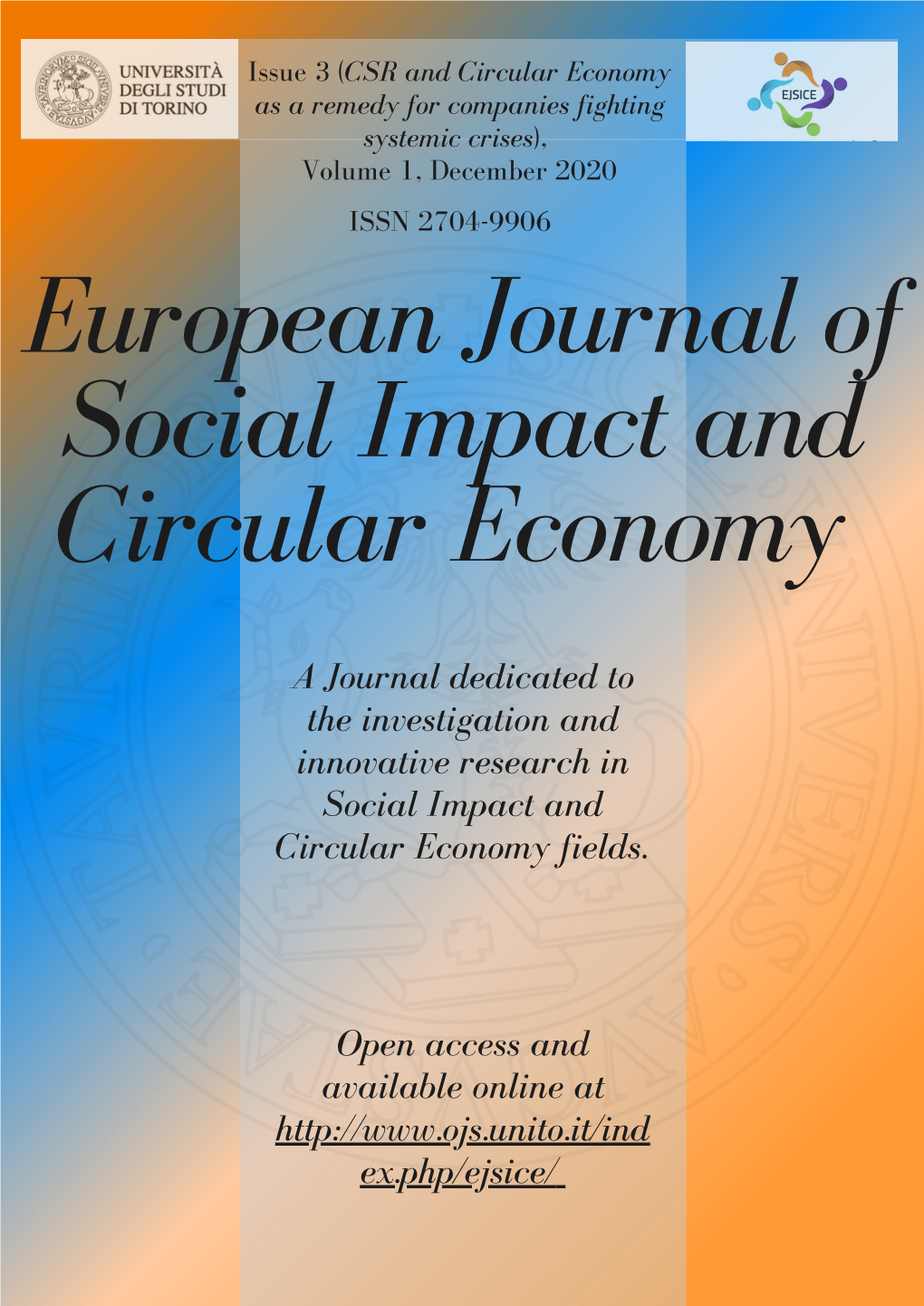 A Journal Dedicated to the Investigation and Innovative Research in Social Impact and Circular Economy Fields