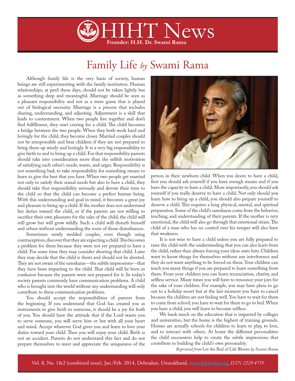 Family Life by Swami Rama