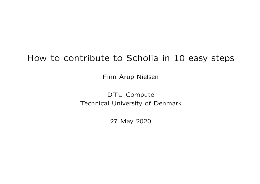 How to Contribute to Scholia in 10 Easy Steps