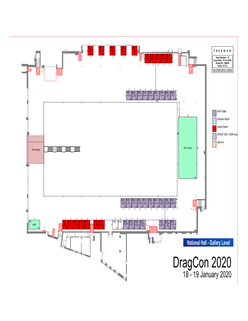 2020 Dragcon 2020 9M² 9M² 9M² 9M² 9M² Drawn by : Obrist 3 3 3 3 3 Scale : N.T.S