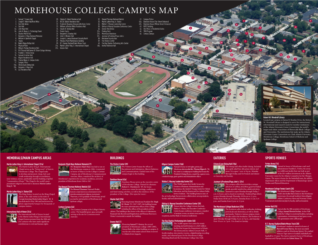 Morehouse College Campus Map