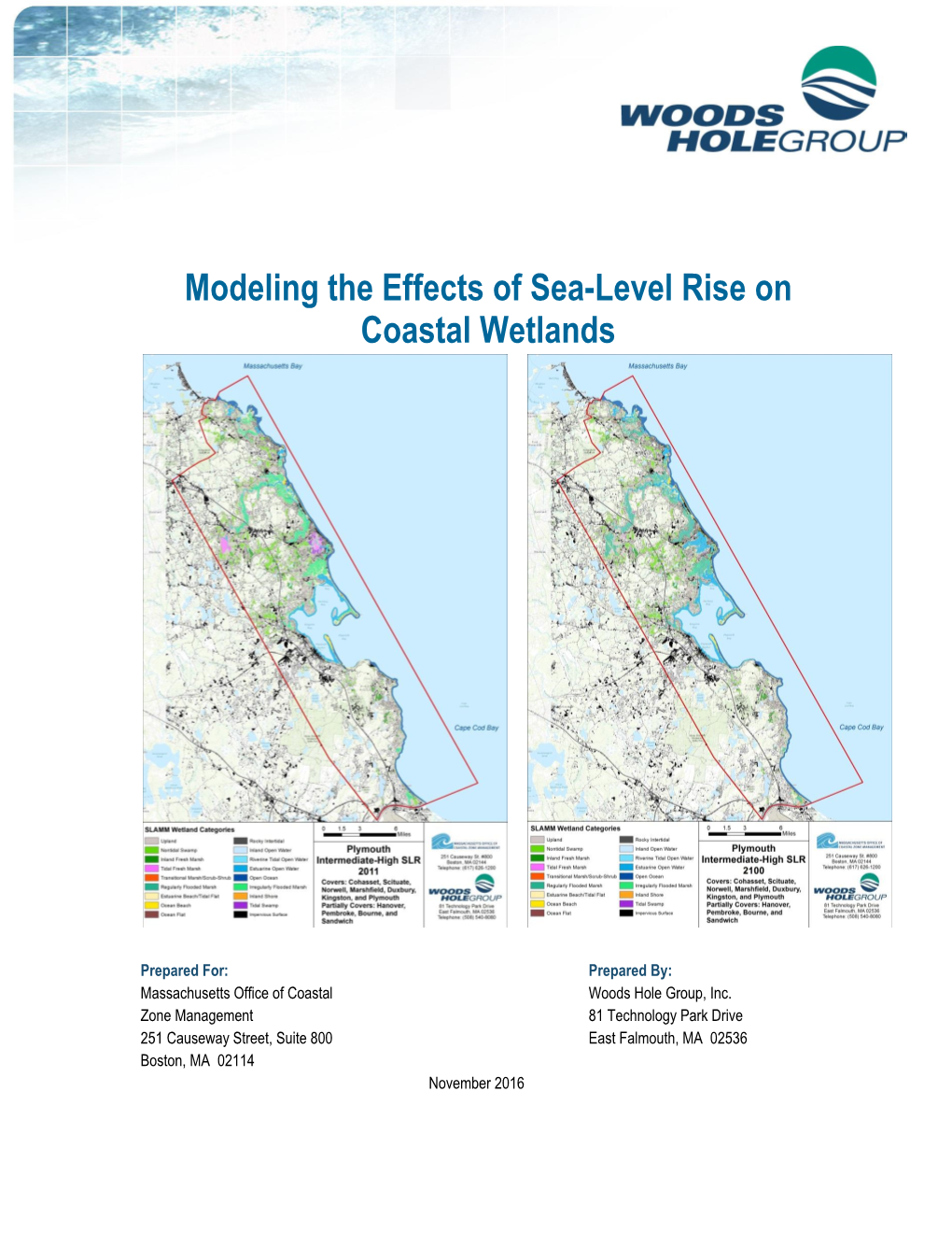 Modeling the Effects of Sea-Level Rise on Coastal Wetlands